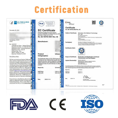 ELERA-termómetro Digital para la frente, dispositivo de medición de temperatura corporal sin contacto con pantalla LCD infrarroja