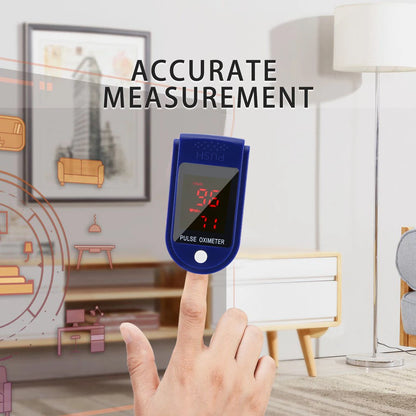 Oxímetro portátil para la yema del dedo, Monitor de saturación de oxígeno en sangre con pantalla Lcd