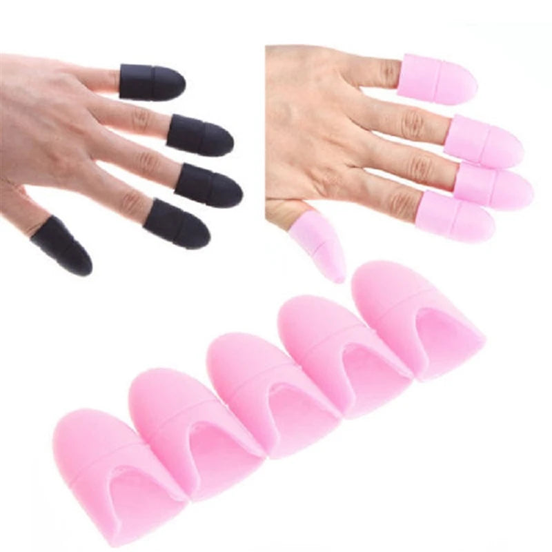 Clip de esmalte de uñas, tapa de silicona, removedor de Gel UV