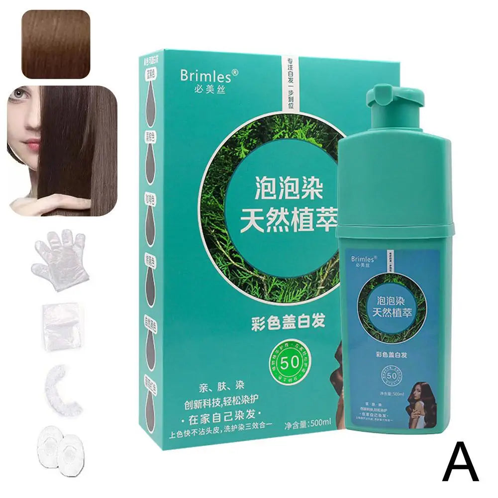 Champú Brimles: un producto, tres usos, se puede usar como color de cabello negro, así como champú y acondicionador