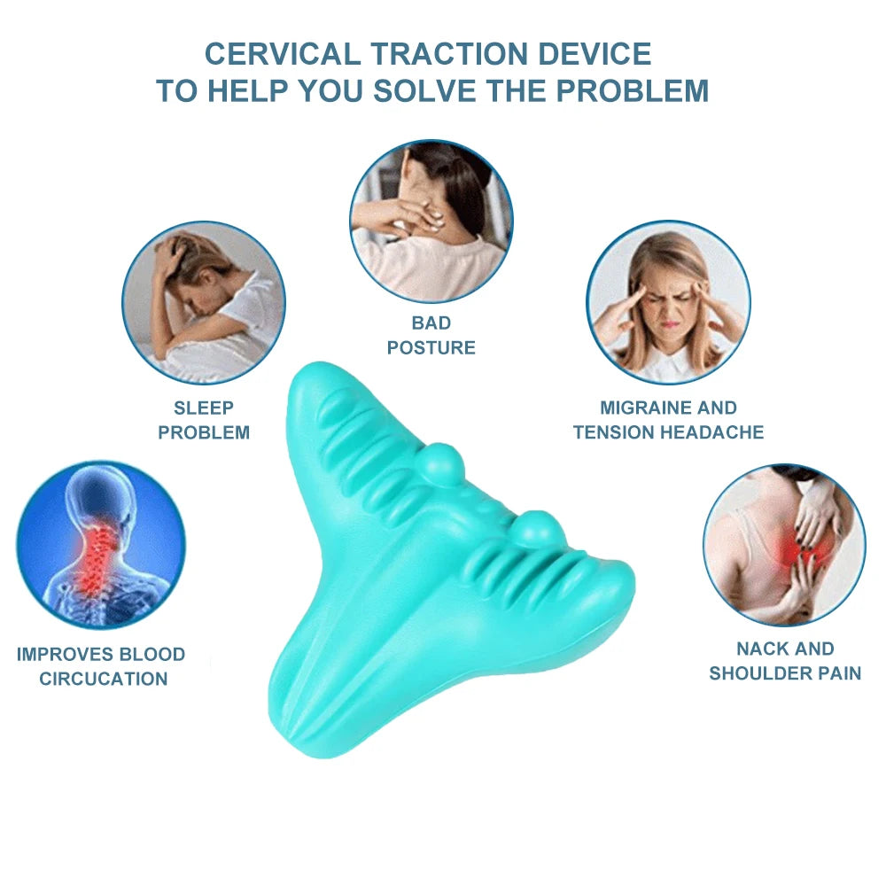 Relajante de cuello y hombros, dispositivo de tracción Cervical para alineación de TM