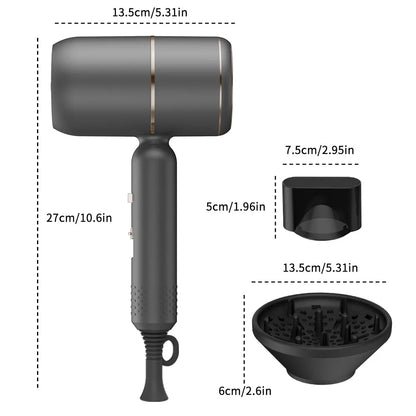 Secador de pelo iónico con difusor