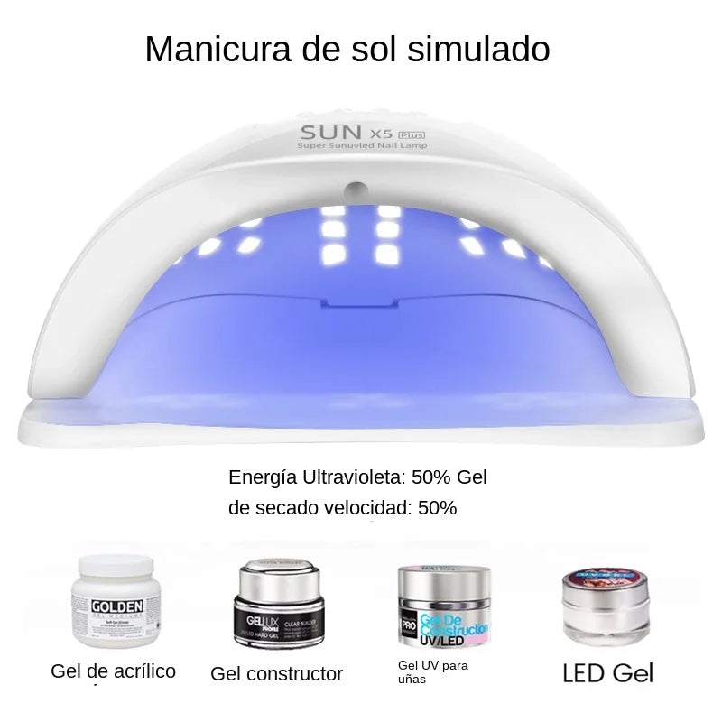 Secador de uñas LED, lámpara UV detección de movimiento, herramienta de salón de manicura y pedicura