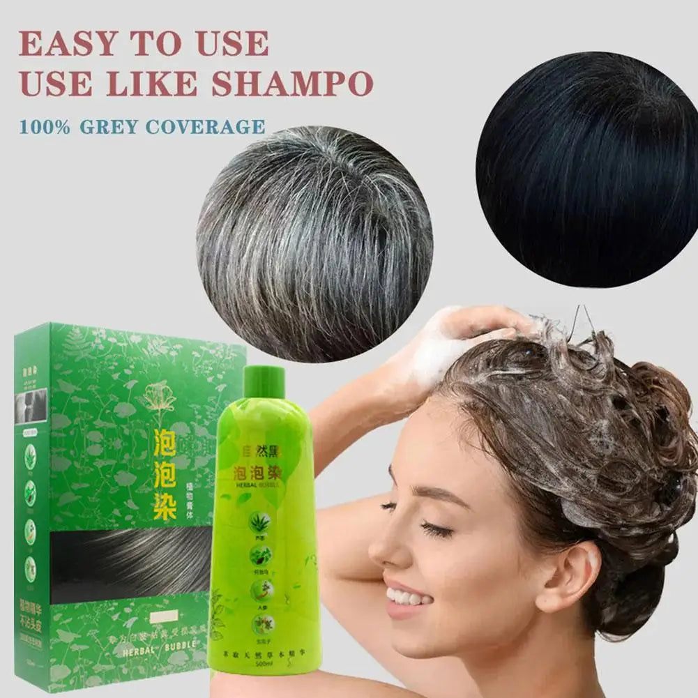 Champú Brimles: un producto, tres usos, se puede usar como color de cabello negro, así como champú y acondicionador