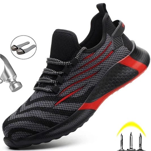 zapatillas de trabajo antiperforación, zapatos de trabajo indestructibles para hombre