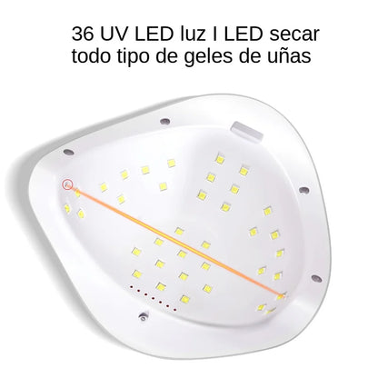 Secador de uñas LED, lámpara UV detección de movimiento, herramienta de salón de manicura y pedicura