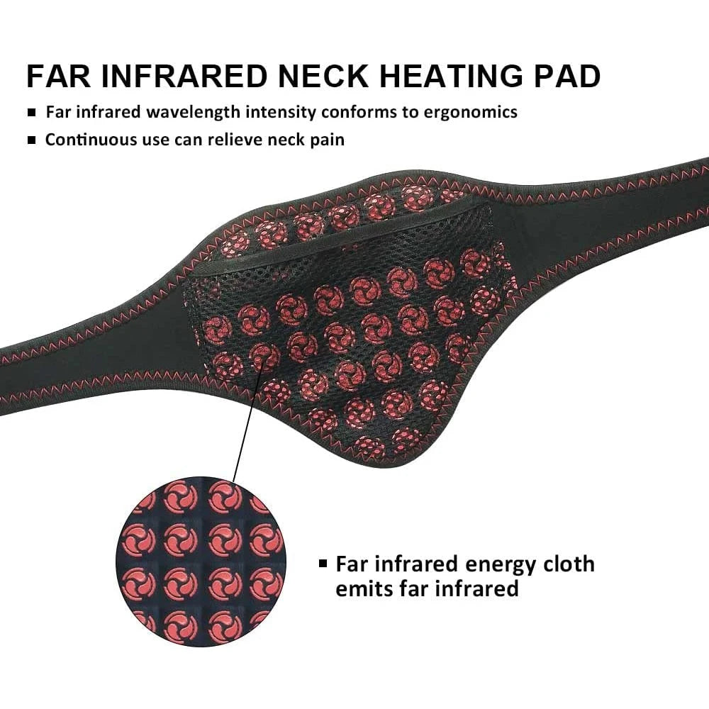Almohadilla eléctrica de calefacción para el cuello, envoltura calentada para el alivio del dolor