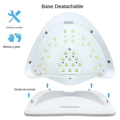 Secador de uñas LED, lámpara UV detección de movimiento, herramienta de salón de manicura y pedicura