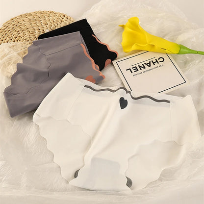 Bragas sexys de seda para M-XL, ropa interior sin costuras, bragas de cintura media