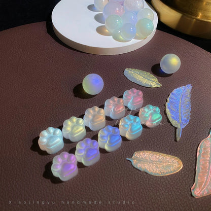 Brillo de neón holográfico Multicolor, pigmento en polvo para uñas