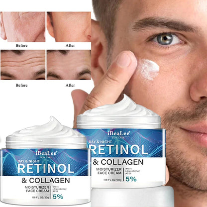 Crema Facial de Retinol antienvejecimiento, cuidado Facial, reafirmante de la piel, Reduce las arrugas